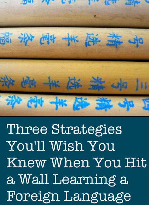 Drie strategieën die je wilt wensen dat je wist wanneer je een muur raakt en een vreemde taal leert door vloeiende taal