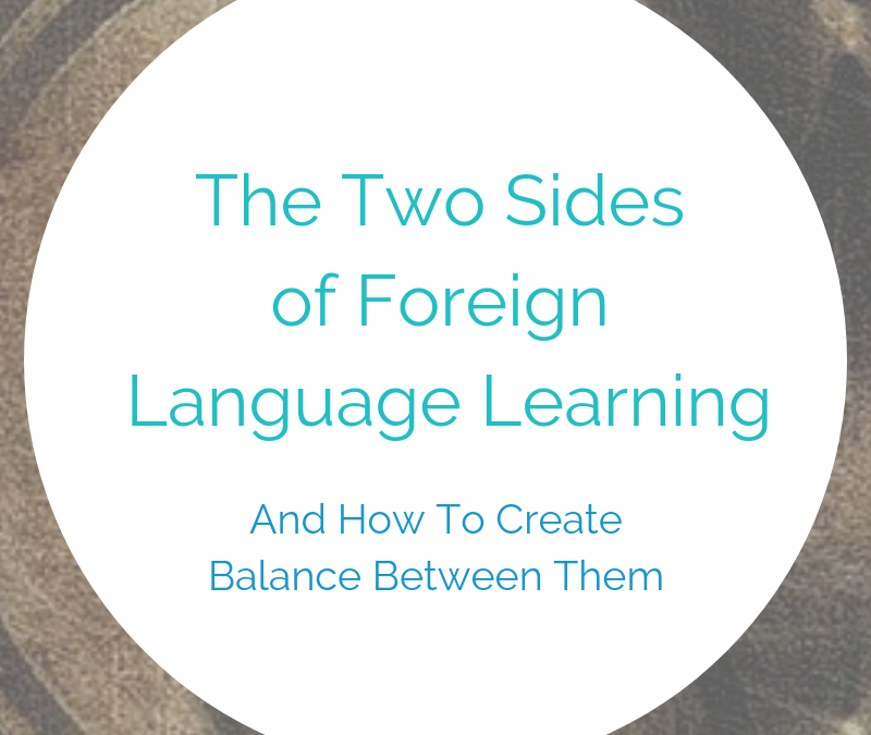 De twee kanten van het leren van vreemde talen door vloeiende taal